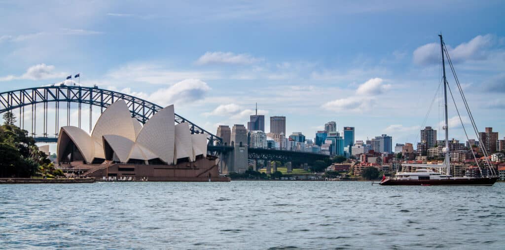 Sydney Oper und Harbour Bridge