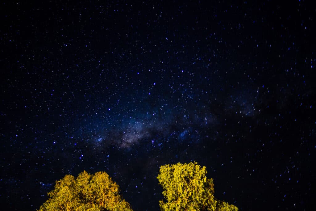 Nachthimmel Milchstraße im Outback Australien