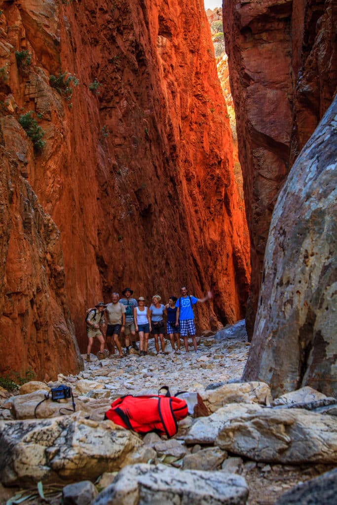 Gruppe im Standley Chasm