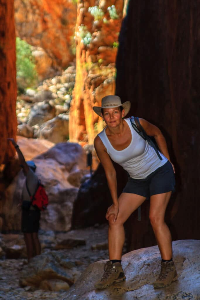 Frau im Standley Chasm